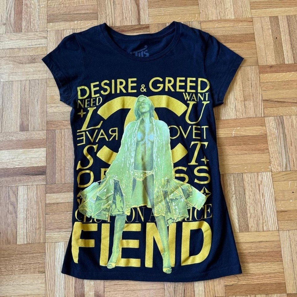 vintage 2006 T.I.T.S (two in the shirt) gold foil graphic tee